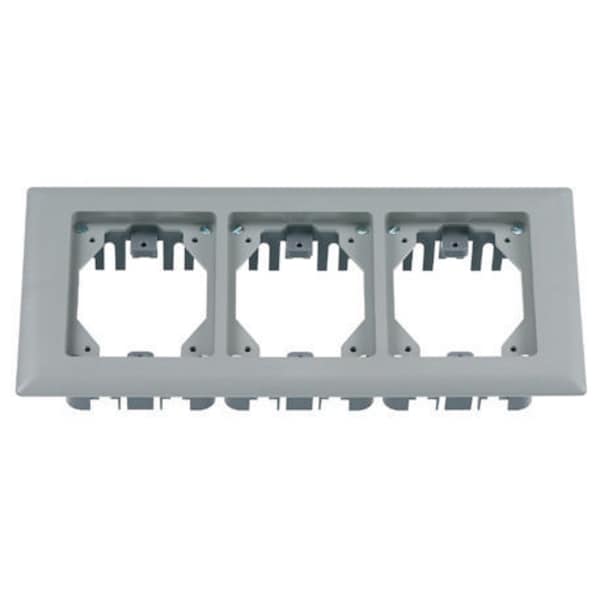 Hubbell Wiring Device-Kellems Floor Sub-Plate, Outlet Box Type, 3 Gang, Non-Metallic PFBRFGY3 - main